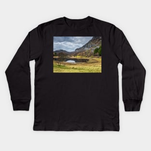 Highlands in Autumn Kids Long Sleeve T-Shirt
